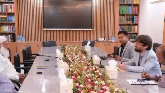 জামায়াত আমীরের সাথে চ্যাথাম হাউস যুক্তরাজ্যের সিনিয়র ফেলো প্যাট্রিক শ্রোয়েডার-এর সৌজন্য সাক্ষাৎ
